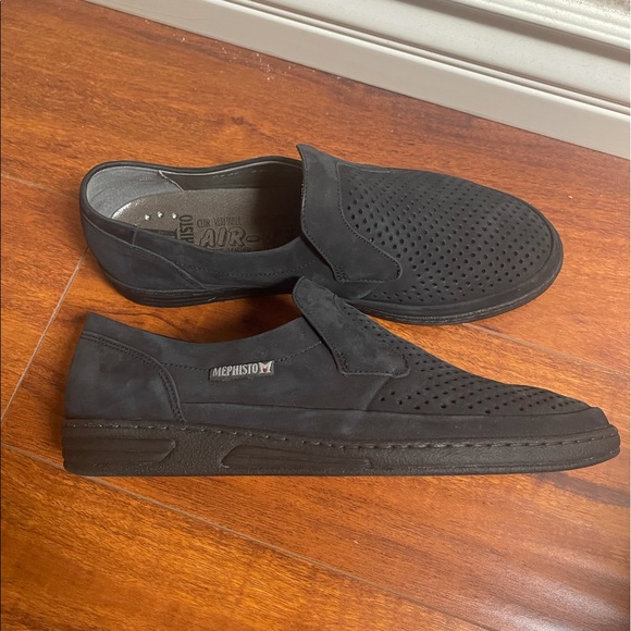 MEPHISTO DAMIEN Perforated Suede loafers slip on main image 9